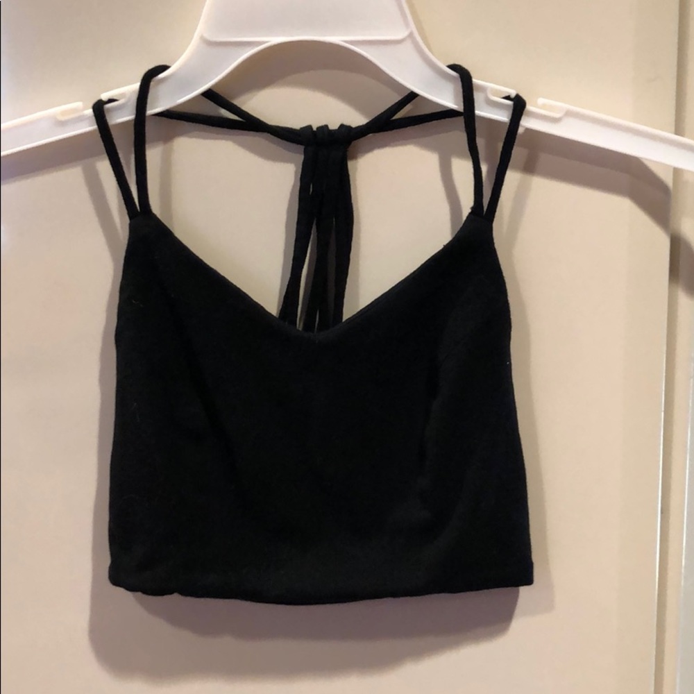 Black crop top